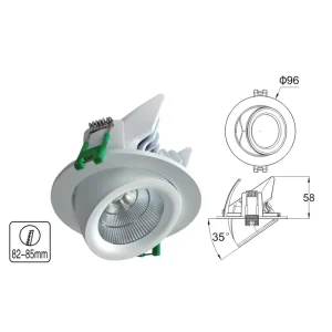 Multi Scene Telescopic Eyeball Zoom Gimble Spotlight for Office Gallery Villa Retail Shop Indoor Ceiling Decor Lamp