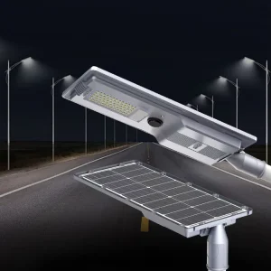 Multiple Wattage High Lumen 5054 Led Timer Switch IP66 Waterproof Aluminum Remote Control Brightness Adjustment Solar Street