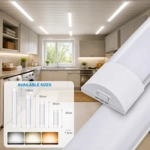 Multipurpose Integrated LED Batten Lamp Linear Cleanroom Light 18W 24W 36W 44W 3000K 7000K for Home and Restaurant