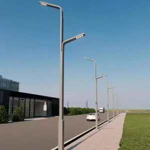 Municipal Mains Powered Street Light Pole High Brightness Outdoor Lighting for Urban Road Highway Public Area Projects