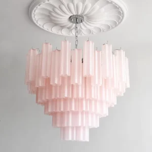 Murano Glass Modern High Ceiling Lamp Luxury American Home Foyer Pendant Light Decorative Lobby Large Long Staircase Chandelier