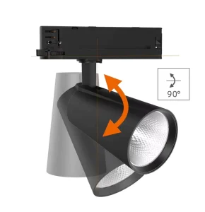 Museum Lighting Commercial Track Lights 2 Wires Rail Track Lamp 360 Degree Rotatable Tracklights 220V Adjustable LED Track Light