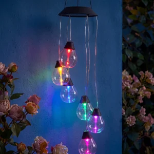 N Concept Colorful Copper IP44 String Lights LED Solar Panel Green Eco Friendly Solar Lamp Garden Decoration Multi Bulb