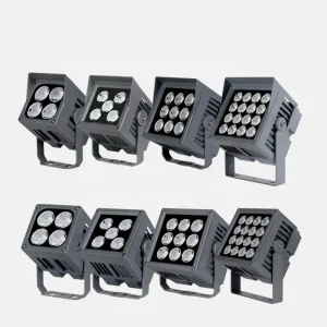 Narrow Beam Angle Square 80W LED Flood Light Outdoor IP65 for Facade Project 45W Spotlight