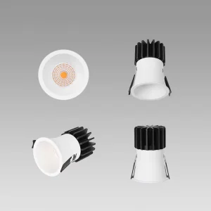 Narrow Frame Aluminum Housing Anti Glare Cob Spot Light Surface Mounted Ceiling Recessed Led Downlight Cob Spotlight