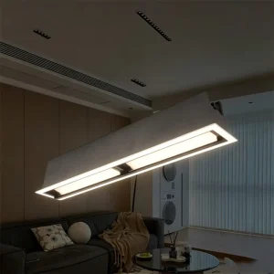 Narrow Frame Linear Grille Recessed Light for Townhouse Slim Entryway Minimalist Smooth Wall Accent Lamp