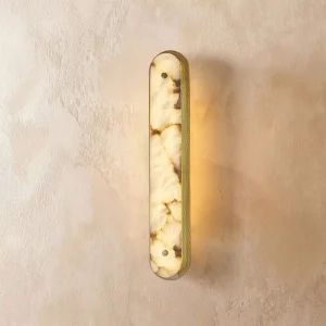 Natural Alabaster Sconce Wall Light for Hotel Homestay Living Room Villa Luxury Decorative Marble Wall Lamp Fixture