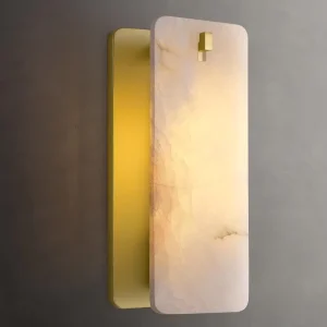 Natural Marble Decorative LED Wall Lamp French Minimalist Modern Background Wall High End Bedroom Bedside