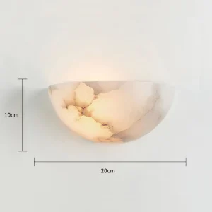 Natural Spanish Marble Wall Lamp Modern Simple Design for Living Room Bedroom Bedside Corridor Balcony Ambiance Lighting Made