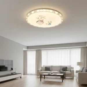 Natural Style Wheat Pattern Decorative LED Ceiling Light Fixtures Living Room Ceiling Lamp