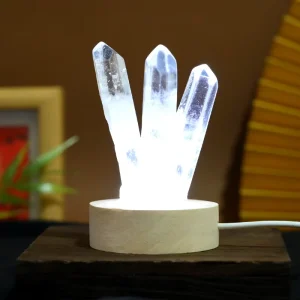 Nature Quartz Wands Lamp Crystal Cluster Night Lights for Home Bedroom Decoration