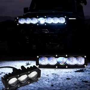 New Car Accessories Truck Marker Light LED Central Grille Spotlight IP67 Waterproof Amber Red Transparent 12 80V 15W 18W