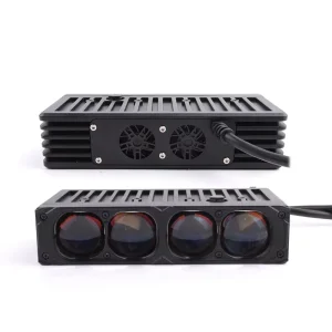 New Car Light Accessories 4 Lens 100W 6500K Car Led Grille Lights Biled Projector Lens with Mounting Bracket