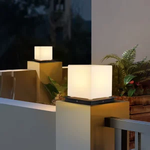 New Column Headlight Outdoor IP65 Waterproof Stainless Steel Villa Courtyard Gate Pillar Light Moon Lamp Decorative Landscape