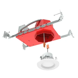 New Construction IC Housing Airtight IP44 ETL Certified 2 Hours Fire Rated Architectural LED Downlights Recessed Lights