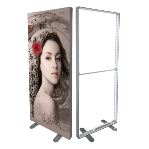 New Customization D80P Single Sided Custom Tool Free Aluminum LED Display Light Box Fabric Advertising SEG Weatherproof