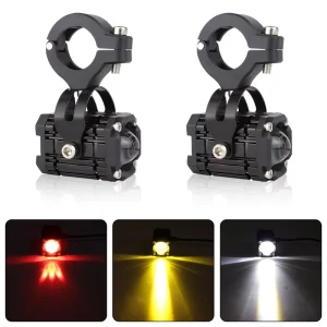 New Demon Eye Motorcycle & Electric Car Spotlight Super Bright Flash LED Light 12V 12W