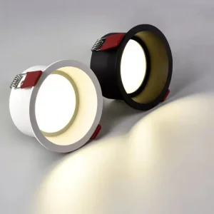 New Design Commercial Anti Glare Recessed Ceiling Spotlight Aluminum Dimmable Down Spot Light 9W 12W 15W 25W 36W LED Downlights