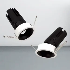New Design Commercial Anti Glare Recessed Ceiling Spotlight Aluminum Dimmable Down Spot Light Trimless Led Downlights