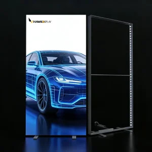 New Design Durable Rectangular Modular High brightness LED Advertising Light Box Stand