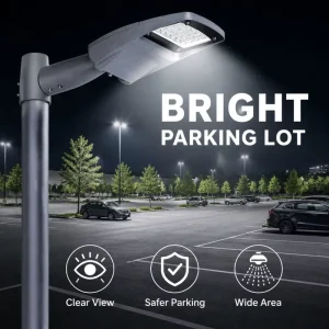 New Design IP65 Waterproof Outdoor Commercial Public Road Parking Lot Lighting Die Casting Aluminum 100w Dimmer LED Street Light