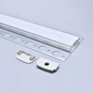 New Design U Shape Embedded Slot Gypsum Drywall Plaster Channel Aluminum Frame Profile for LED Ceiling Light
