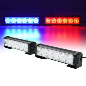 New Factory Direct Price Front Grill Light Kit Red Blue Amber Yellow Auto Car Emergency Warning LED Strobe Light IP65 Waterproof