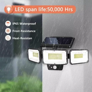 New LED Outdoor Lighting Solar Outdoor Wall Lamp Garden Yard Motion Sensing Wall Light LED Waterproof IP65 Outdoor Wall Lamp