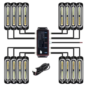 New Led Grill bar Light Car Grille Light Wireless Remote Control Waterproof LED Daytime Running Light for Global Vehicle Models