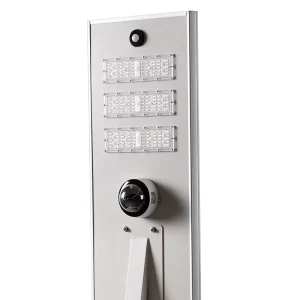 New Led Solar Street Light 60W 80W 100W 120w Outdoor Street Lighting IP65 Waterproof With PIR Sensor CCTV Camera