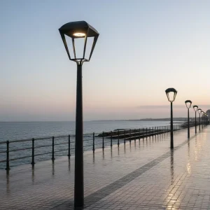 New Magma Classical Post Top Outdoor Lighting LED Street Light IP66 Outdoor Pillar Lamp for Villa Garden