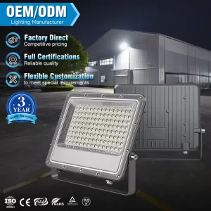 New Pattern IP66 Waterproof AC85 265V 30W 400W 3500K 6500K Outdoor Project Aluminum PC LED Flood Light with SMD Chips