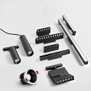 New Trend Modern Aluminum LED Track Lights 3CCT Tuya Smart Professional Magnetic System 48V Surface Recessed Linear Lighting