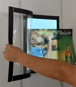 Newest EL Poster Frame Advertisement Light Box Advertising Frame With High Brightness for Exhibition or Billboard or Menu