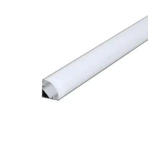 No Slot Cabinet Light 8x8mm LED Aluminum Profiles Angle Light V Shape Channel with Diffuser for Wardrobe Closet Bookcase