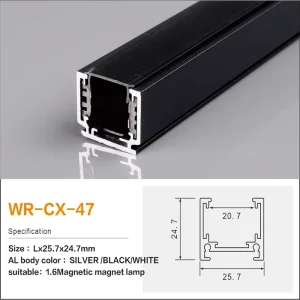 No Slot Surface Mounted Magnetic Track System Replaces Traditional Track Lights with Integrated Wireway Easy Install