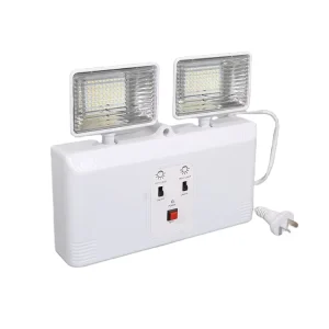 Non maintained Folded Head LED Emergency Twin Spot Light Fire Fighting LED Emergency Light With Rechargeable Battery