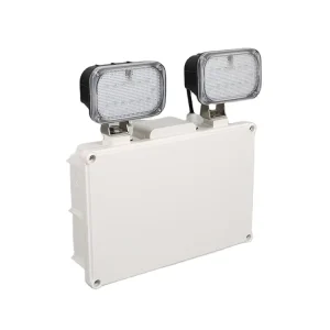 Non maintained LED Emergency Twin Spot Light IP65 Water Proof Fire Fighting LED Emergency Light With Rechargeable Battery