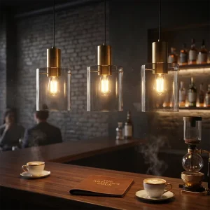 Nordic Creative Glass Pendant Light Modern Art Chandelier Adjustable Height Dimmable LED Hanging Lamp for Bar Cafe Restaurant