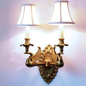 Nordic Creative LED Wall Sconce Touch Control Crystal Brass Line Dining Living Room Decorative Wall Lamp Background Lighting