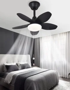 Nordic Decorative Wooden Blade Ceiling Fan Light Silent DC Motor LED Ceiling Fan with Remote Control for Living Room