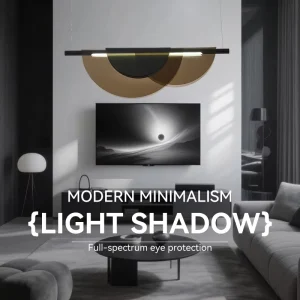 Nordic Designer Linear LED Pendant Light with Colorful Artistic Design for Dining Room Bar and Study Post Modern Lighting