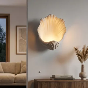 Nordic European Luxury Modern Personalized LED Resin Dimmable Decorative Wall Light for Living Room Sofa Background Decoration