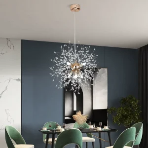 Nordic Firework Pendant Light Modern Dandelion Chandelier for Home Living Room