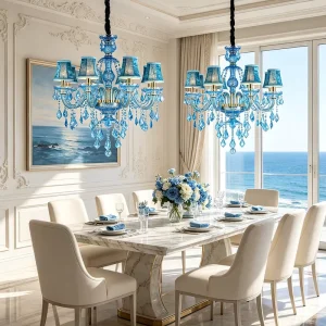 Nordic French Romantic Style Luxury Chandelier Living Room and Dining Table Pendant Light Chandeliers Pendant Lights