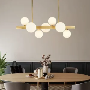 Nordic Hanging Lamp E27 Gold Modern LED Glass Globe Bubble Ball Pendant Light