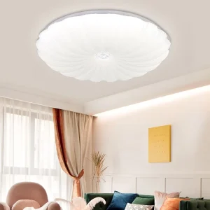 Nordic Indoor Decorative Ceiling Lamp Modern Round White Flower Shape LED Ceiling Light for Bedroom Living Room Decor