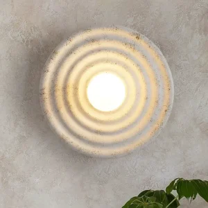 Nordic Interior Decor Wall Light Resin Lamp for Living Room Bedroom Bathroom Home Fixture Round Decorative Lamp