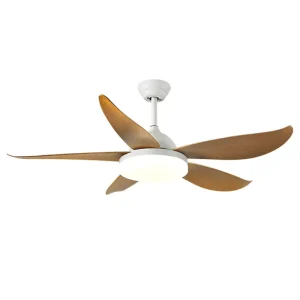 Nordic Iron LED Ceiling Fan Light with Inverter for Bedroom Living Room & Restaurant Soft Wind Electric Chandelier