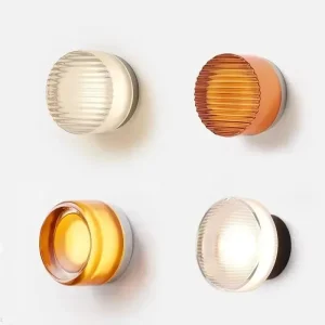 Nordic LED Glass Wall Sconce Light for Living Room Corridor Bedroom Bathroom Indoor Lighting Round